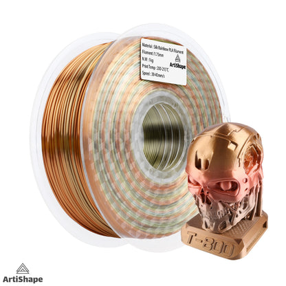 Silk Rainbow 3D Printer Filament - PLA Filament