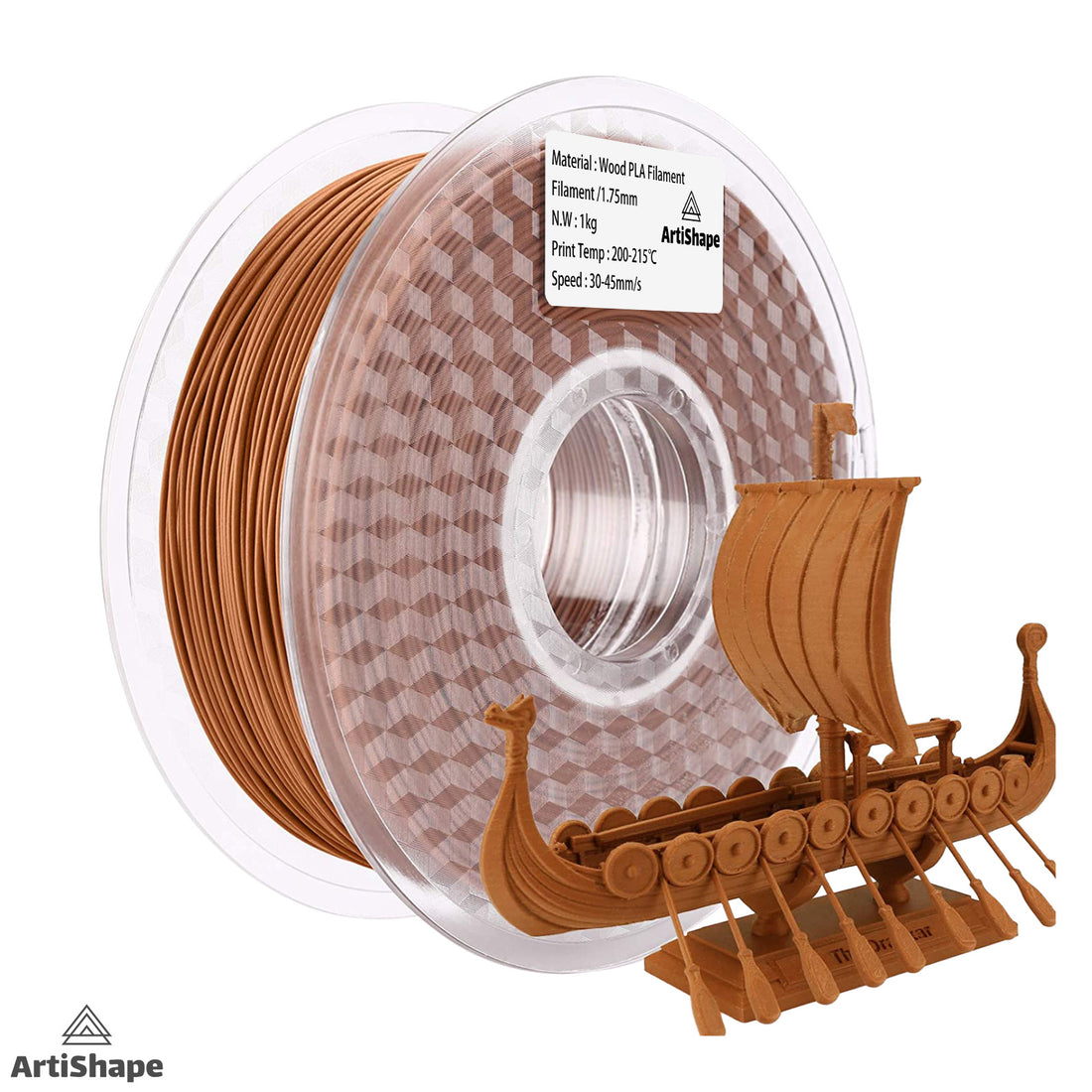 RedWood - 3D Printer Filament - PLA Filament - 1.75MM,0.8KG Spool