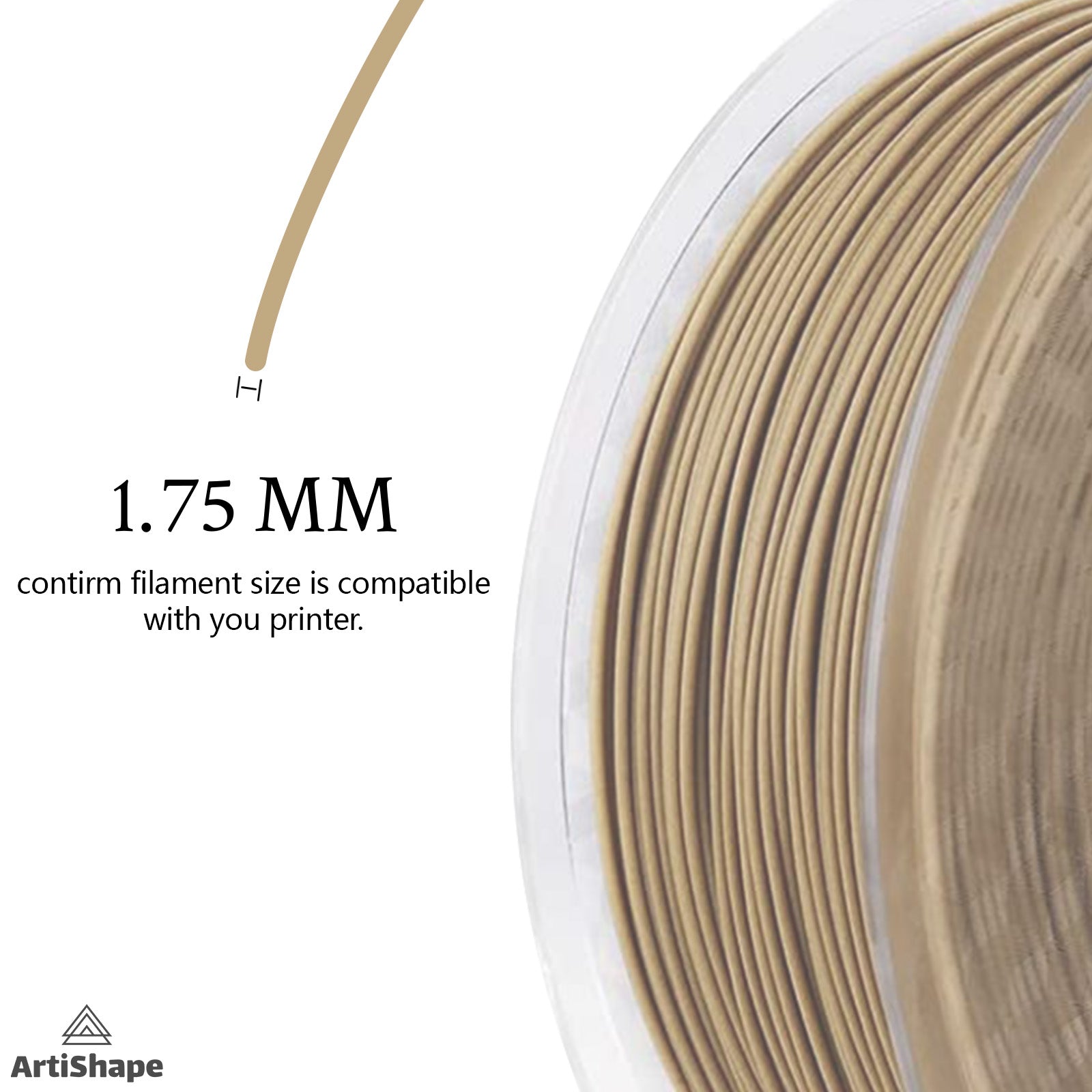 Wood Bamboo - 3D Printer Filament - PLA Filament - 1.75MM,0.8KG Spool