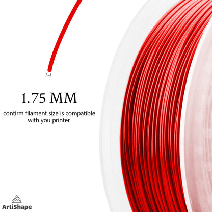 Red 3D Printer Filament - PLA Filament - 1.75MM,1KG Spool